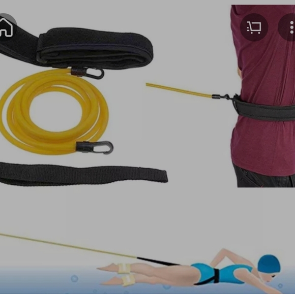 Elastic rope swimming belt swimming resistance strength training equipment - Picture 3 of 9
